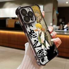 Estuche de teléfono Meliodas con diseño de un niño de anime que porta una espada, compatible con modelos de for  16, 16E, 15, 14, 13, 12 Mini, 11 Pro Max, X, XR, XS Max, 8, 7 y Plus. Tiene una borde chapado para protección contra caídas y un respaldo transparente, ofreciendo un sentimiento único y premium. - Color mezclado 1 - Ver 7
