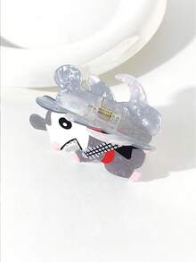 1pc Women's Cute Cartoon Pig Hair Clip, Dual-Sided Sweet Pink Girly Hairpin, Versatile Hair Accessory Women Claw Clip Fashion Hair Accessories Elegant Hair Claw - Multicolor - View 3