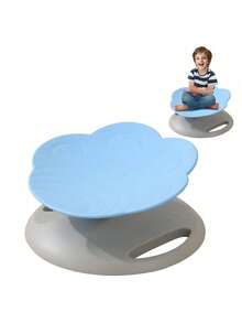 Piorlado Drehstuhl für Kinder, 360°-Drehsitz, Sitz- und Drehstuhl für Kleinkinder, sensorisches Gleichgewichtsspielzeug für Kinder, sensorische Ausrüstung für Autismus und ADHS, perfekt für Therapiezentren zu Hause - Blau - Übersicht 8