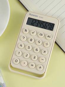 tonxiyuemu 1pc Mini 8-Digit Calculator, Compact & Portable, Round Buttons, Clear Digit Printing, 4 Color Options, Suitable For School, Classroom, Travel Gift, Back To School - Single Piece - View 11