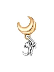 5 件星月小猫狗爱心樱桃蝴蝶吊珠套装可作为情侣 DIY 礼物 - 彩色 - 查看 3