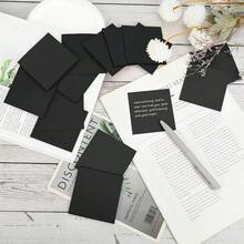 Bulk Sticky Notes Black Colors SelfStick Aesthetic Colorful 3 X3 6 Pads Pack 50 Sheets Pad Total 300 Sheets Easy To Post For Home School Office NotebookStyle 5