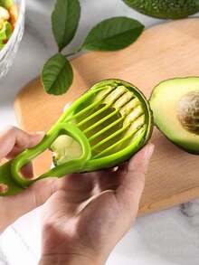 1pc Multifunctional 3-In-1 Avocado Slicer, Fruit Extractor, Flesh Slicer, Avocado Peeler And Pitter For Home Use, Outdoor Home Kitchen Accessories - 綠色 - 查看 5