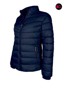 Chamarra Para Dama Casual Acolchada Capitonada De Moda - Azul Marino - Ver 6
