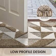 Sour Lemon Waterproof All-Season Doormat, Low Profile Indoor Outdoor Door Mats, Easy Clean Patio Mat, Dirt Trapping Outdoor Welcome Mats, Non-Slip Outdoor Indoor Entrance - Patio, Porch, Stain And Fade Resistant - 棕色 - 查看 5