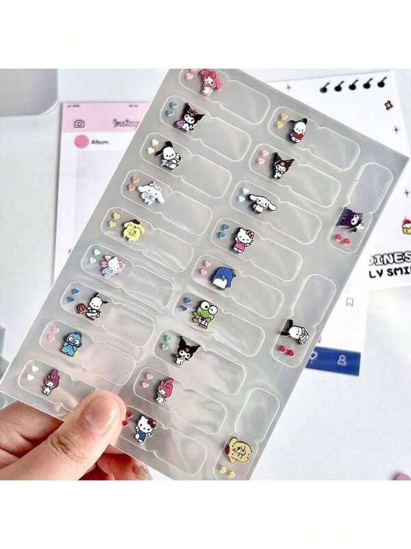 Sanrio 5/10/20 Unidades / Hombre/Mujer / Nuevo Producto / Vendaje universal Ins / Material PET / Alta calidad de apariencia / Transparente / Notas adhesivas / Estudiantes / Trabajadores de oficina / Regalos de vacaciones / Navidad / Año Nuevo