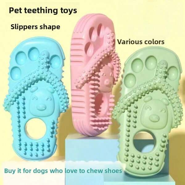 New Dog Slippers, Anti-Swallowing Chew Toy For Medium & Large Dogs