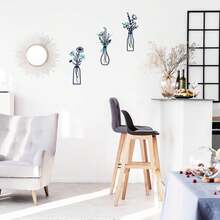 3 Pcs Metal Flowers Wall Arts - Rustic Farmhouse Decor,Wall Sign Decoration, Minimalist Iron Flower Vase Wall Art, Metal Wire Decoration, Flower Wall Decors For Living Room Bathroom Bedroom Dining Room-Housewarming Gifts Room Decors Garden Decor Wedding Decor Home Decors. - Nhiều màu - Xem 9