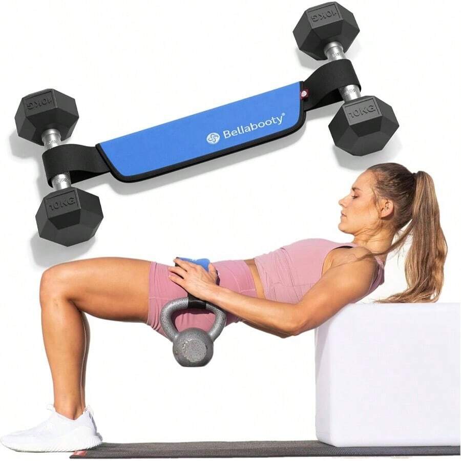 OG Belt - Exercise Hip Thrust Belt U2013 Dumbbells, Kettlebells, And Plates U2013 Slip - Resistant Padding Hip U2013 Gym, Home, And On - Go Workouts - 藍色 - 查看 1