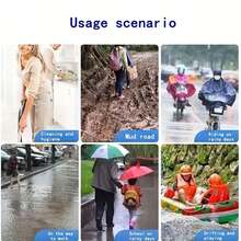 10只加厚旅行防水雨鞋套，结实耐用，适合雨天使用。防水雨鞋套，弹性设计，可搭配雨衣和雨伞使用。男女通用一次性防水鞋套，结实耐用，防滑，适合园艺、骑摩托车、骑自行车和其他雨天活动。鞋袋旅行收纳袋抽绳鞋套便携防尘，男女通用，旅行必备，邮轮必备，度假必备。 - 彩色 - 查看 7