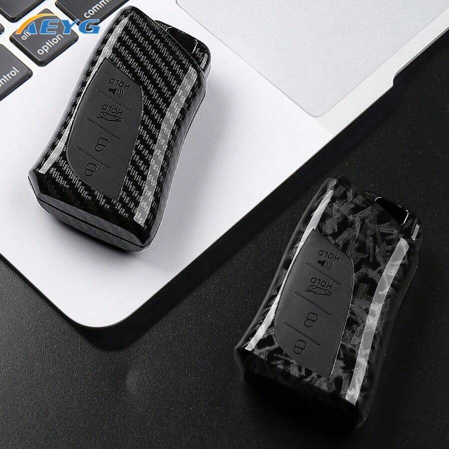 碳纤维风格 ABS 汽车钥匙包套 适用于雷克萨斯 GS RX IS ES GX LX UX RC 200 250 350 LS 450H 300H US 200 250 350 260h CT200H NX 配件 - 雷克薩斯B款 - 查看 1