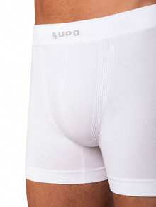 Kit Of 3 Men's Lupo Modal Boxer Briefs With Elastic Waistband And Seamless Original 661 - 白色 - 查看 4