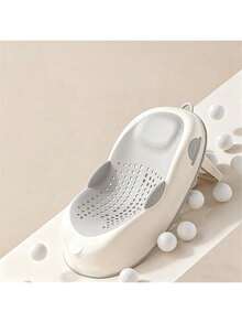 1件装婴儿洗澡支撑架新生儿浴盆支撑架可折叠浴床防滑脊椎保护婴儿洗澡托盘