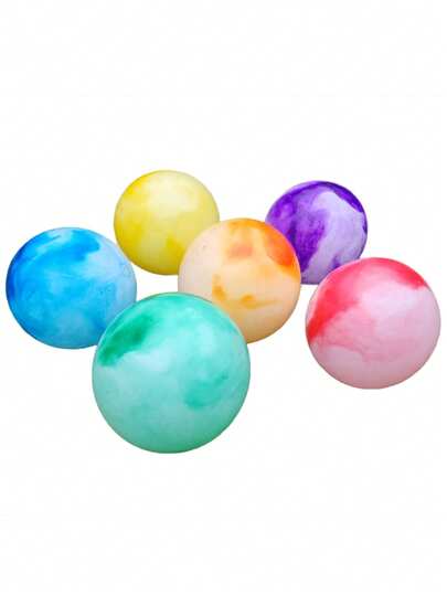 Pelota lisa jaspeada de plastico 36 pz Diferentes Colores Pelota Mayoreo Colores