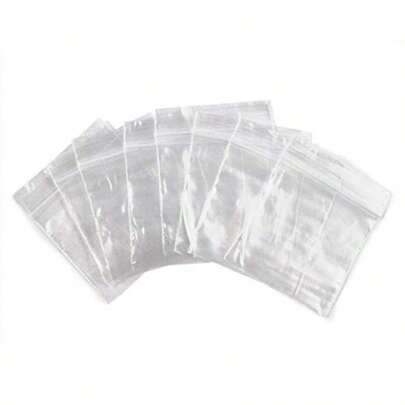 100pc Self Locking 2 X 2 Plastic Bags 2mm Thick All Purpose Storage Baggies