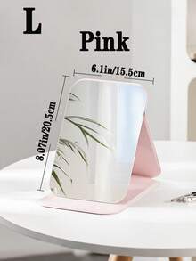 Folding Portable Makeup Mirror, Cosmetic Mirror With Stand, Travel Mirror, Beauty Supplies, Desktop Makeup Mirror,Rectangle Desktop Compact Mirror Folding Small Simple Style Makeup Mirror Travel Portable Cosmetic Touch-Up Mirror For Women Girl Gift - Makeup Mirror Travel Accessories Bag Beach Car Accessories Travel Essentials Travel Must Haves Vacation Summer Holiday Back To School