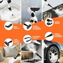Handheld Steam Cleaner, 1050W Pressurized Steam Cleaner With 9.8 Ft Power Cord & Safety Lock, Chemical-Free Cleaning, 13-In-1 Multi-Purpose Steamer For Home, Floors, Grout, Tile, Car, Furniture - US A Type Plug(110-127V) - View 8