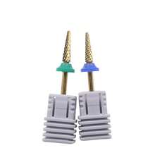 Easy Nail 1 قطعة رأس تلميع مسامير من التنجستن المطلي بالتيتانيوم لمثقاب المسامير الكربيدي