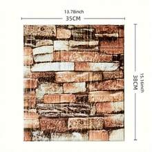 100pcs Self-Adhesive 3D Wall Sticker Panels - Peel And Stick Wallpaper Tiles, Realistic Brick, Marble, Stone, Wood, Metallic, Pastel Colors - Waterproof, Easy Installation, No Glue Needed, For Living Room, Bathroom, Kitchen, Bedroom, Home Renovation - DIY-Friendly Textured Walls - Durable Vinyl Material, Paintable Surface, Seamless Pattern Matching, Ideal For Modern Interior Design, Includes 100pcs Ultimate 3D Wall Stickers For Stylish Home Decor, DIY Wallpaper, Wallpaper For Living - 搖滾紅 - 查看 1