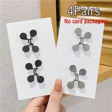 2/4Pairs Adjustable Invisible Belt Set For Women - Instant Buckle Waist Cincher With Sparkle Decor, Suitable For Jeans And Casual Pants - Accessory