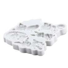 Khuôn silicon hình thỏ sóc cáo, khuôn fondant hươu nai, trang trí bánh theo chủ đề động vật, đồ trang trí bánh cupcake, kẹo sô cô la, đất sét polymer, kẹo cao su - Xám - Xem 5