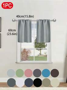 1 件纯色遮光短窗帘适用于房车、双层床和小窗户 - 100% 涤纶现代窗帘，适用于客厅、咖啡厅、厨房装饰 - 彩色 - 查看 29