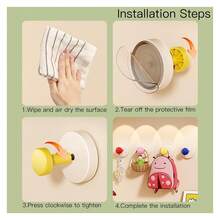 Suction Cup Hooks For Shower No-Drill Bathroom Hooks For Towels, Robes, Loofah Mountable On Bathroom Walls, Kitchen, Glass, Mirrors, Tile And Smooth,Non-Porous Surfaces - Multicolor - View 10