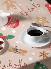 1 pièce Nappe imprimée série arbre, nappe rectangulaire/ronde moderne en polyester imperméable, impression numérique convenant pour le salon, la table de salle à manger extérieure, la petite table ronde