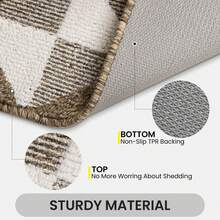 Sour Lemon Waterproof All-Season Doormat, Low Profile Indoor Outdoor Door Mats, Easy Clean Patio Mat, Dirt Trapping Outdoor Welcome Mats, Non-Slip Outdoor Indoor Entrance - Patio, Porch, Stain And Fade Resistant - 棕色 - 查看 3