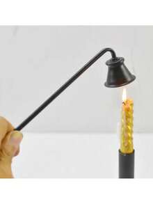 1pc Bell-Shaped Long-Handled Candle Snuffer, Stainless Candle Cover, Incense Candle Bell Cover, Candle Extinguisher, Household Safety Tool, Essential Tool For Candle Lovers - Multicolor - View 4