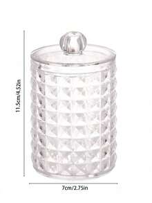 1pc Swab Holder, Makeup Remover Pad Dispenser, Covered Makeup Remover Pad Storage Box, Transparent Cosmetic Organizer, Bathroom Makeup Swab & Pad Holder,Gifts For Women,Christmas Gifts,Gift Ideas For Women - Multicolor - View 12