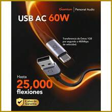 Cable USB C de 60W 2 Metros para Carga Rápida y Transferencia de Datos con Protección Uso Diario - inicial - Ver 6