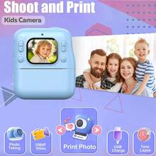 Cùng bé học chụp ảnh! Máy ảnh tương tác cho bé, món đồ chơi giúp bé vừa chơi vừa học cách chụp ảnh! Máy ảnh trẻ em với hiệu ứng âm thanh hoạt hình, vừa chơi vừa chụp ảnh thật thú vị! - Nhiều màu - Xem 4