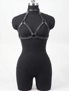 Leather Chest Harness Belt For Women,Leather Harness Belt For Women,Goth Chest Leather Belt,Valentine's Day Gift,Ladies' Harness Leather