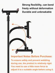 Obrotowy uchwyt na tablet i telefon komórkowy o 360°, spiralna podstawa, uchwyt na telefon komórkowy i tablet, uchwyt nocny, uchwyt na łóżko, kompatybilny z 'em, telefonem z systemem Android, prezent urodzinowy, dla rodziny i przyjaciół, obrotowy o 360°, stojak na łóżko, obrót o 360°