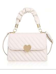 Fashionable And Elegant One-Shoulder Handbag For Women - White - View 3
