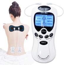 Dual Output 8 Modes 15 Levels TENS EMS Muscle Stimulator Massager