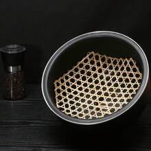 6 st ångkokningsmatta i bambu, non-stick botten i grytan, bambunät för fiskgryta
