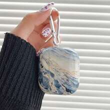 Apple Marble Pattern Case Compatible With AirPods Compatible With Airpods1/2 AirPods Pro