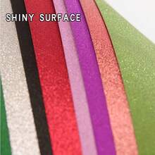 20pcs 250gsm Thick Colorful Glitter Cardstock Paper, A5: 14.85cm X 21cm / 5.85" X 8.27", Ideal For Folding, Cutting, DIY Crafts, Scrapbooking, Handmade Artworks, Christmas Decorations, Party Supplies For Birthday, Wedding - A5 - View 4
