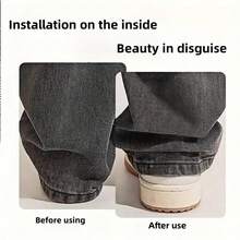 Invisible Leg Clips, Non- Trouser Leg Clips, Seamless Invisible Buckle For Closing The Leg, Anti-Drag Trouser Leg Fastener, Trouser Leg Fastener Clips, Perfect For Tailoring Garments, For Cuffs, Clothing Corners, Leg Shortening, Non- Garments - Multicolor - View 3