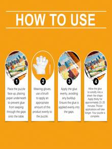 Puzzle Glue, DIY Puzzle Transparent Adhesive For Students, Office, Creative Crafts. Designed For Initial Fixation And Fully Dry Within 2 Hours, Ensuring Your Puzzle Pieces Are Quickly And Firmly Secured. Handmade, Student, Art, Adhesive, Glue