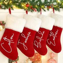 1 Meia de Natal Personalizada, Meia de Natal Familiar, Embalagem de Presente para Crianças, Meias de Natal Tricotadas 2026, Decorações de Natal, Presentes de Natal Familiares, Enfeites de Feriado, Calendários de Feriado, Natal, Meias de Natal. - Multicolorido 3 - Visão 9