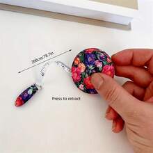 Portable Tape Measure Oil Painting Style Small Ruler Soft Tape Measuring Body Size Faux Leather Tape Measure Clothing Faux Leather Tape - Youth - View 6