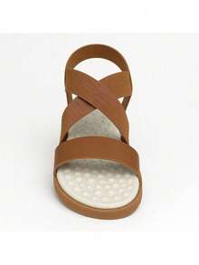 Women's Flat Orthopedic Anatomical Sandal For Heel Spurs And Plantar Fasciitis - Rỉ Nâu - Xem 3