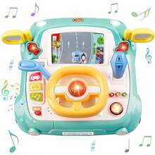 Juguete de Camión para Niños y Niñas de 3 Años y Más, Juguete de Coche con Volante, Luces y Sonidos, Gran Vehículo Divertido, Regalo de Coche de Empuje, Adecuado para Cumpleaños y Navidad - verde - Ver 10