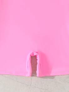 NB VEST Children's Swimsuit With Long Sleeves And Love Print 2025 I3616 - 淺藍色 - 查看 3