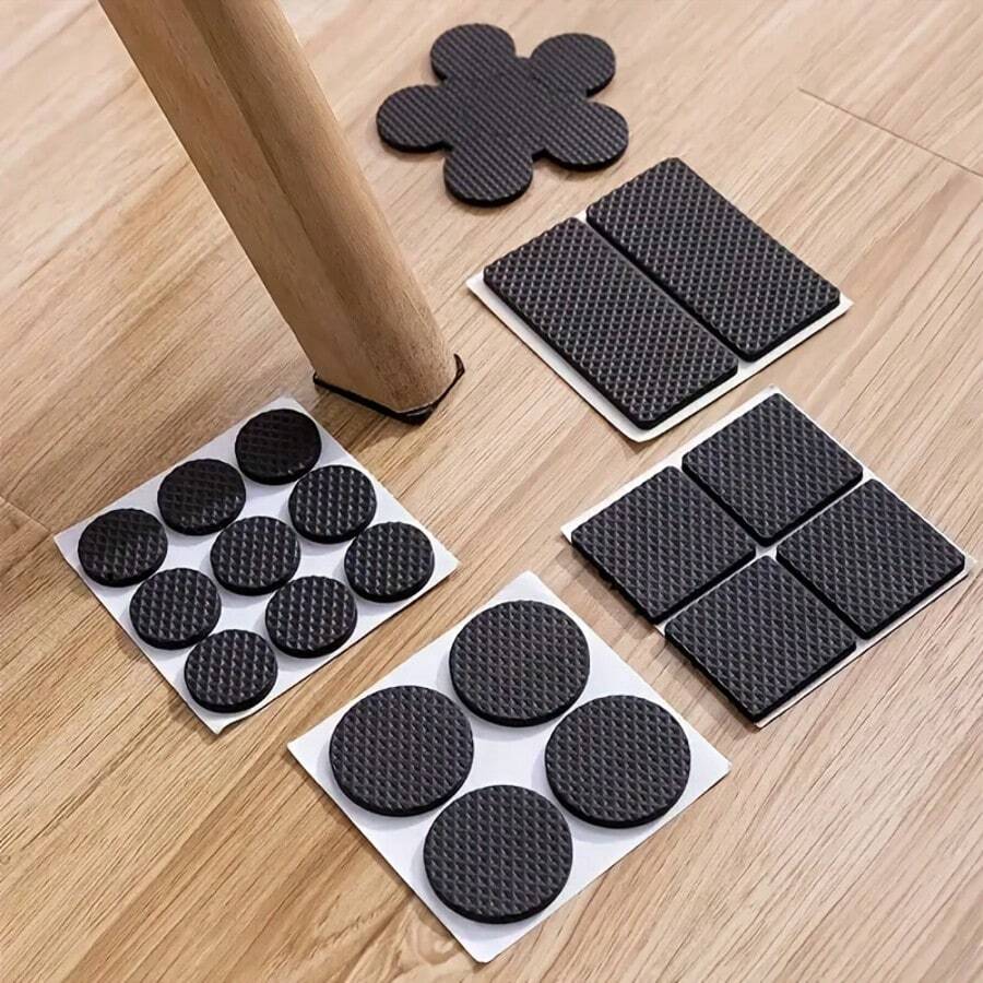 Heavy-Duty, Multi-Purpose, Self-Adhesive Furniture Anti-Scratch Floor Protectors - Scratch-Resistant, Non-Slip, Wear-Resistant, Durable Floor Mats, Cut-To-Size Floor And Appliance Protectors, Multi-Functional Floor Safety Design - Easy To Install And Remove, Long-Lasting, Noise-Proof Chair Leg Protectors, Durable Materials, Metal Surface Treatment,