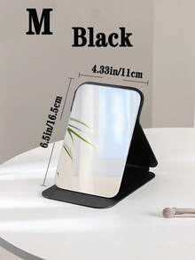 Folding Portable Makeup Mirror, Cosmetic Mirror With Stand, Travel Mirror, Beauty Supplies, Desktop Makeup Mirror,Rectangle Desktop Compact Mirror Folding Small Simple Style Makeup Mirror Travel Portable Cosmetic Touch-Up Mirror For Women Girl Gift - Makeup Mirror Travel Accessories Bag Beach Car Accessories Travel Essentials Travel Must Haves Vacation Summer Holiday Back To School