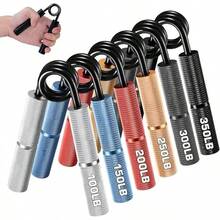 6 Piezas De Ejercitadores De Mano Metálicos,Metálicos Fortalecedores De Agarre De Manos,Mejorar La Destreza De Los Dedos Y Mejorar La Fuerza De Agarre - Colorido (100 ~ 350 libras) - Ver 2